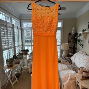 Orange formal/prom dress